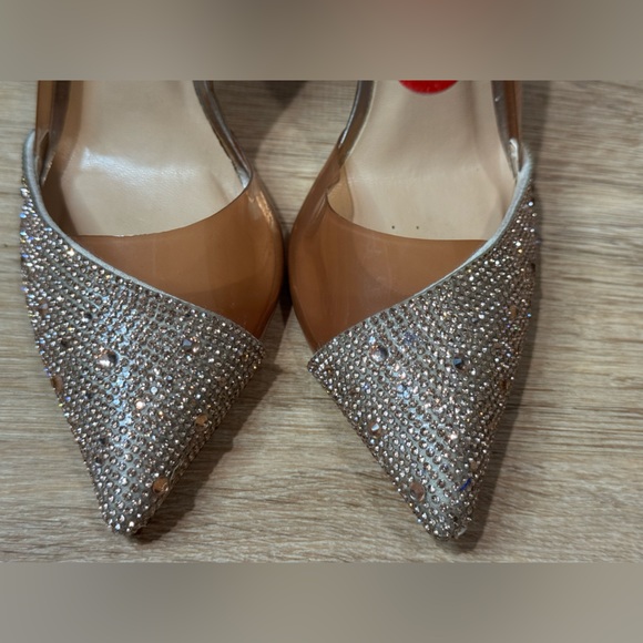 Steve Madden Rhinestone Rose Gold Pyre Pump Size 6 - Picture 4 of 14